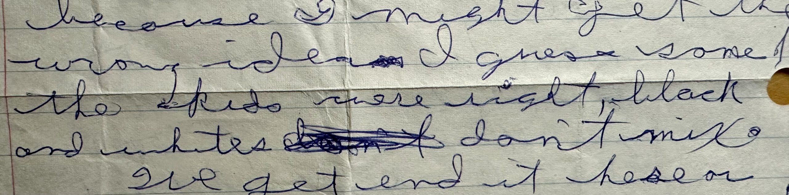 Blacks and Whites Don’t Mix